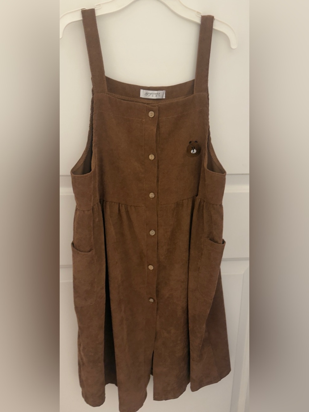 Youjianmeiy Corduroy Overall Dress